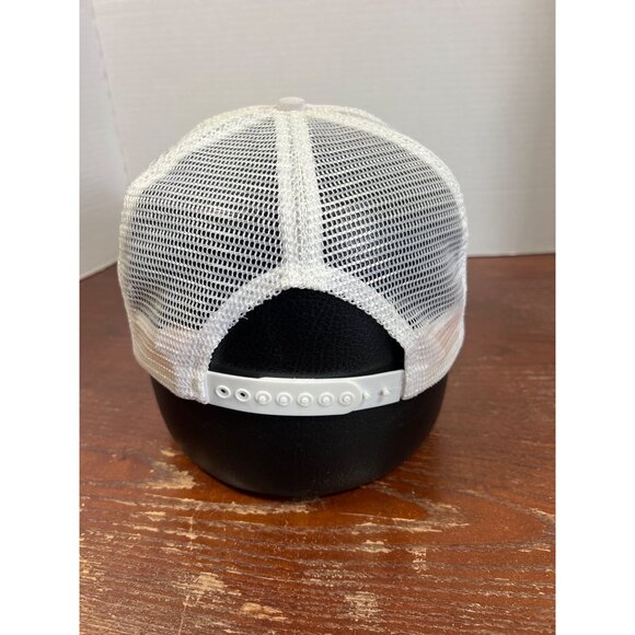 Vintage Transco White Mesh Snapback Cap With Embroidered Leaf Design X3 - Picture 2 of 3